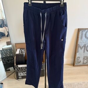 Figs Navy Straight Leg Pants
